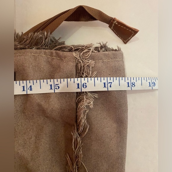 Canvas Tote Bag Star - Small discoloration spot on bottom of bag see pic - Picture 13 of 14